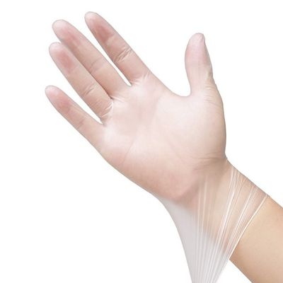 PVC 비닐 처분할 수 있는 시험 장갑 처분할 수 있는 중간 크기 반대로 커트 플라스틱 장갑