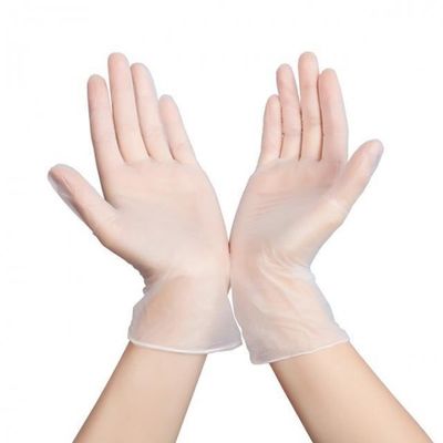 반대로 미끄러짐 외과 처분할 수 있는 비닐 장갑 XL 투명한 색깔 1000PCs/CTN