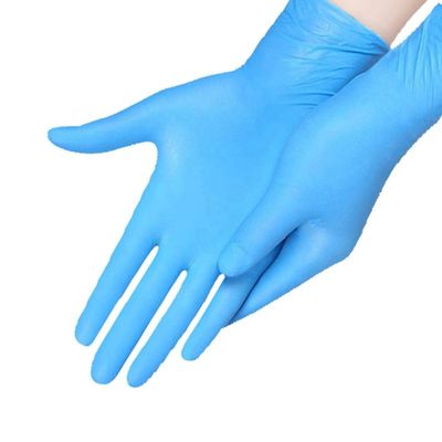ISO9000 병원 높은 융통성에서 사용되는 큰 분말 자유로운 니트릴 장갑