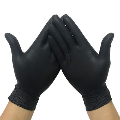 손 보호를 위한 반대로 빵꾸 S-XL 검정 메마른 니트릴 장갑