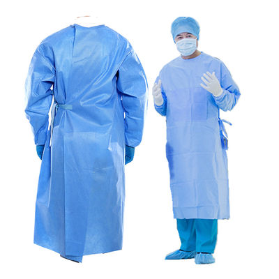 Customizable ISO9001 PP 외과용 가운 메마른 의료 보호 가운