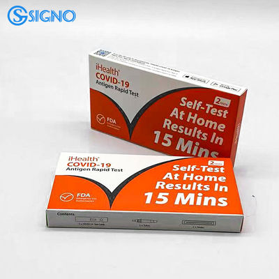 이헬스 15 분 명백한 19 신속 시험 빠른 가정용 시험은 FDA 하락 면봉을 장비를 답니다