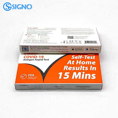 이헬스 15 분 명백한 19 신속 시험 빠른 가정용 시험은 FDA 하락 면봉을 장비를 답니다