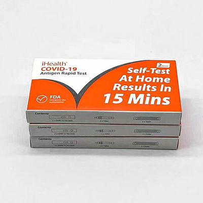 공공장소를 위한 이헬스 빠른 항원 면봉시험 코 견본 FDA