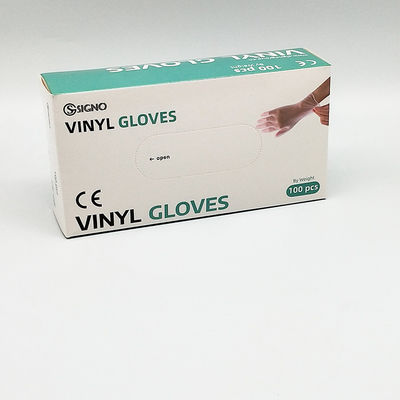 투명한 버릴 수 있는 비닐 글러브 노동보호 반대 산 PVC 탄력 있는 글러브