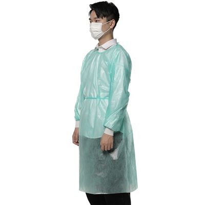 PP PE SM은 버릴 수 있는 차단 법의 의학 비 우븐 외과용 가운을 보강했습니다