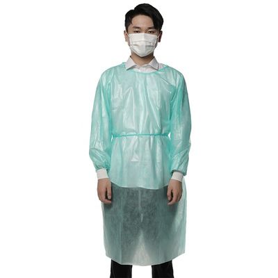 PP PE SM은 버릴 수 있는 차단 법의 의학 비 우븐 외과용 가운을 보강했습니다